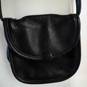 UGG Black Leather Crossbody Bag